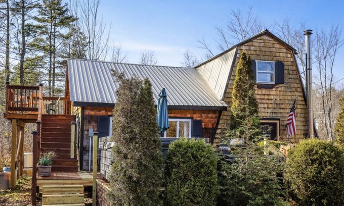 Kimball Lake Shores Cabina | Cozy A-frame with private hot tub & water access⛷🔥