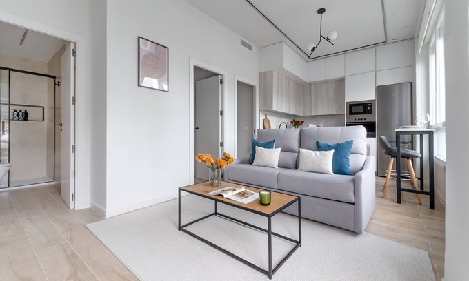 Área de negocios Four Towers Apartamento | Acogedor y elegante apartamento en la Castellana