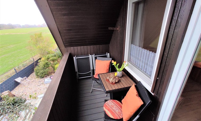 Westerdeichstrich Apartamento | Cozy apartment in Westerdeichstrich, with far-reaching views over the fields of Büsum