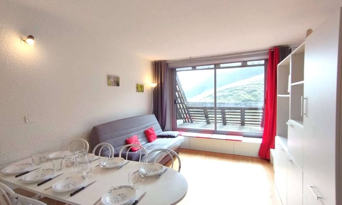 Piau Engaly Apartamento | Acogedor apartamento 6 pers, Piau-Engaly, balcón y guardaesquís