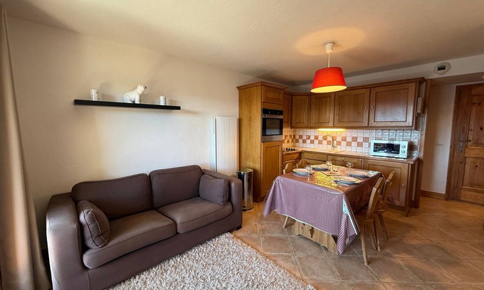 Bisanne 1500 Apartamento | Apto acogedor 4 pers, cerca pistas, totalmente equipado