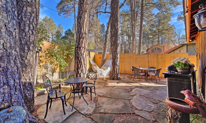 Christopher Creek Cabaña | Cozy Cabin Retreat w/ Patio & Fenced Yard