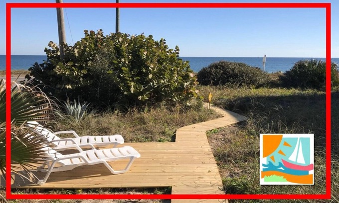 Flagler Beach Apartamento | Acogedoras Casas de la Playa Bajos (Abajo) con gran vista del océano