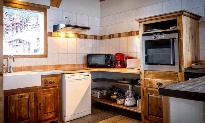 Plagne 1800 Chalet De Esquí | Chalet acogedor con jacuzzi, sauna y wifi, cerca de las pistas