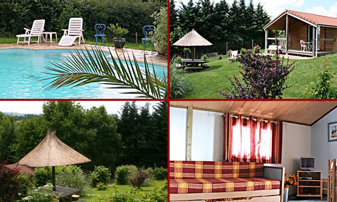Echassieres Cabaña | Chalet paraíso verde con piscina, sala de deportes y animales, ideal para 5 personas y mascotas