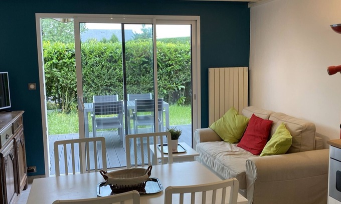Cabourg Apartamento | "Agradable cabaña para 4 personas cerca de la playa con jardín y WiFi"