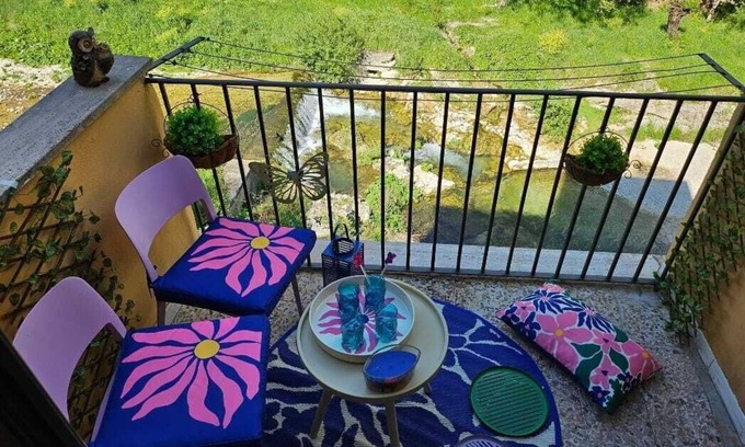 Antrodoco Casa | Cozy family home with terraces on the river, surrounded by greenery