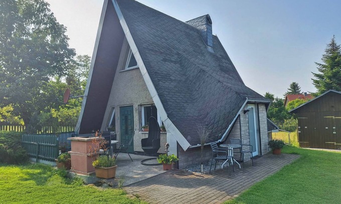 Huttenrode Casa | Cozy Finnish cabin with fireplace in the Harz