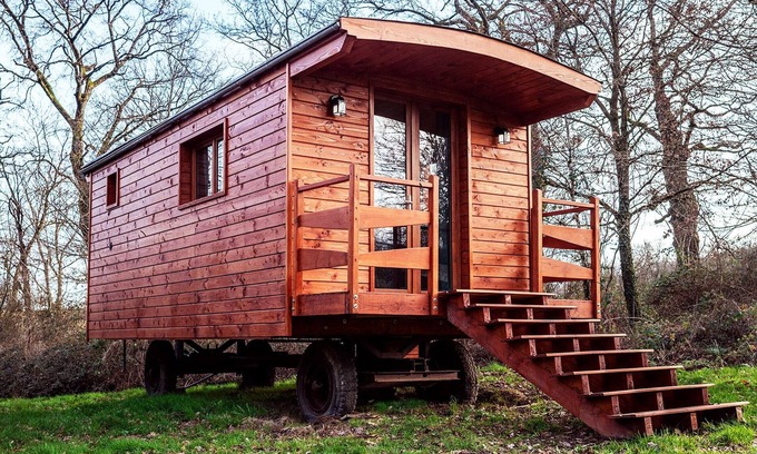 Ardentes Cabaña | Caravana autónoma, encantadora en plena naturaleza, cerca de Châteauroux