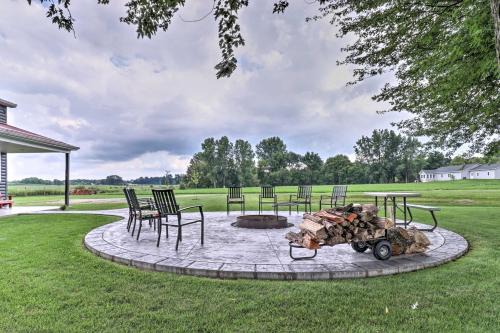 Shipshewana Casa | Cozy Haven of Rest Home with Amish Country Views!