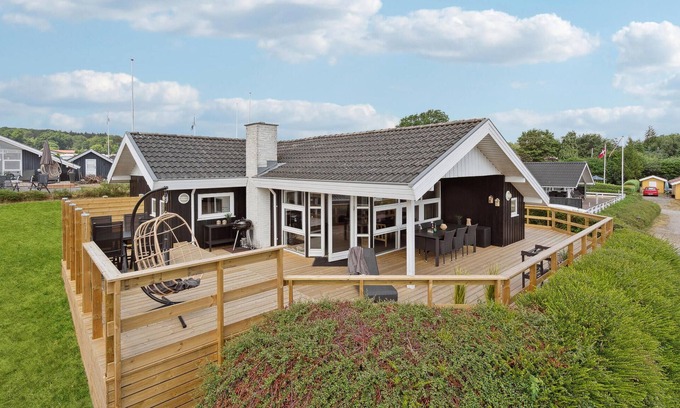 Bjert Casa | Acogedora casa en Bjert con sauna