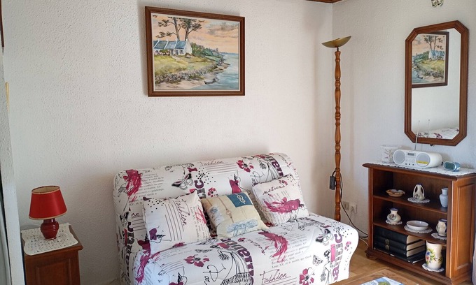 Saint-Gildas-de-Rhuys Casa | Casa para 4 personas a 500m de la playa con piscina y jardín