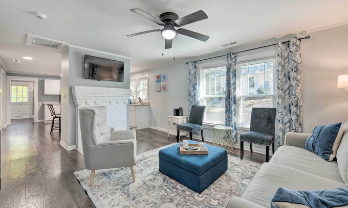 Kannapolis Casa | Cozy Kannapolis Home: Fenced Yard, Fire Pit!