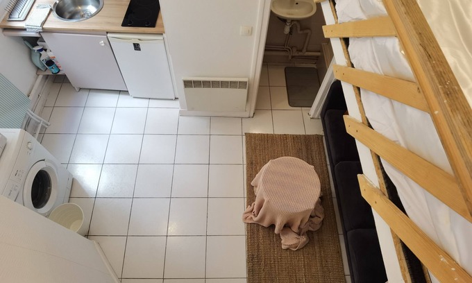 Riquet Stalingrad Apartamento | Cozy Loft Studio Near Canal & Metro | in Paris 19e