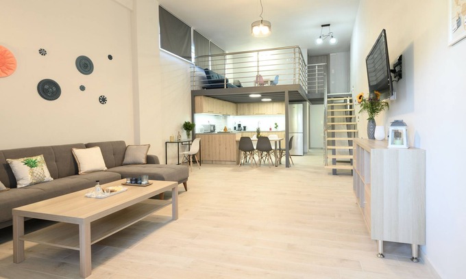 Kokkini Chani Casa | Cozy lofthouse - 3 min from the beach!