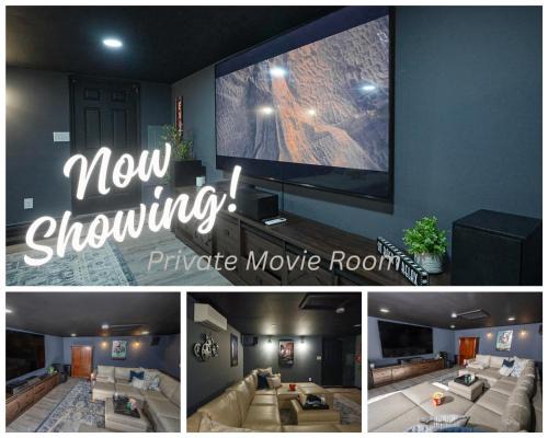Terry Sanford Casa | Cozy Movie Room and King Size Bed