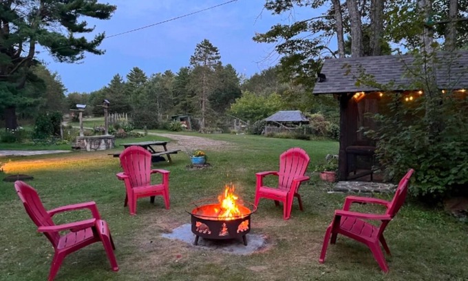 Greater Madawaska Cabina | Cozy private cabin with wifi. Close to Ski, Golf, Lakes and beach.Dog friendly