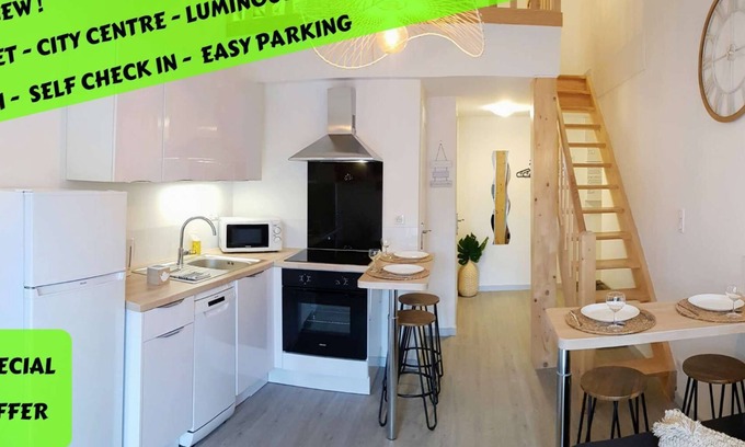 Le Puy-en-Velay Apartamento | ★ Cozy ★ Quiet ★ City centre ★ Easy Parking ★ WIFI ★
