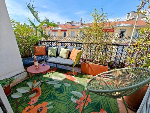 Gambetta Apartamento | Cozy roof terrace near Promenade des Anglais - AC