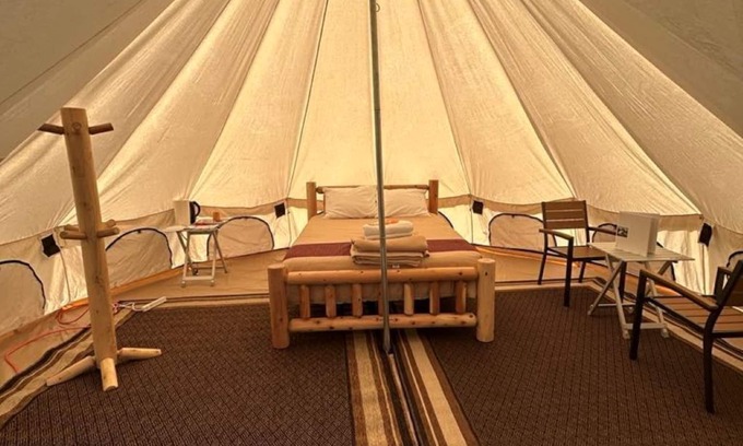 Seward Alquiler De RV | Cozy Round Glamping Tent