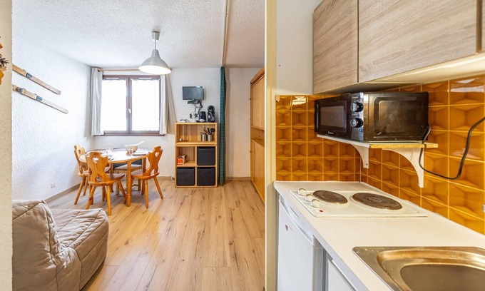 Montgellafrey Apartamento | Estudio acogedor 3 pers, 19m², cerca de pistas y comercios