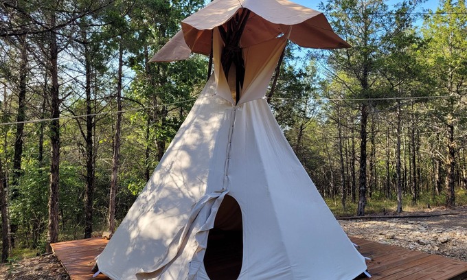 Cedarcreek Alquiler De RV | Cozy Sioux Tipi at Cedar Ridge Ranch & Trails