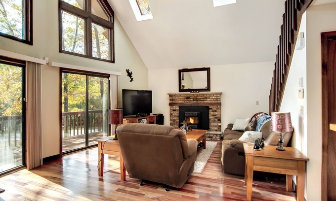 Bushkill Chalet De Esquí | Pasarela relajante y disfrútalo