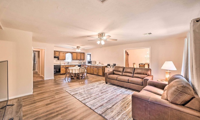 Longtown Casa | Cozy Stigler Escape, Walk to Lake Eufaula!