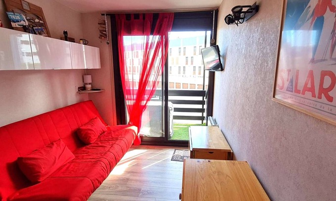 Cadeilhan-Trachere Apartamento | Estudio acogedor 4 pers con balcón en Pla d'Adet