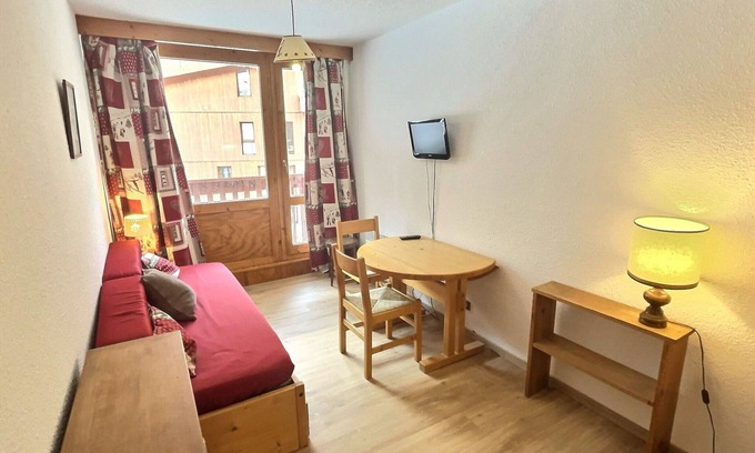 Val-d'Isere Apartamento | Estudio acogedor para 2 en Val d'Isère, cerca de pistas y mascotas permitidas
