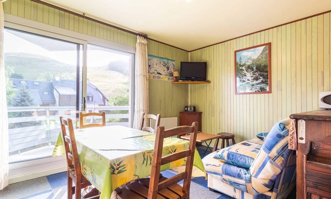Loudervielle Apartamento | Estudio acogedor para 4 en Peyragudes cerca de tiendas