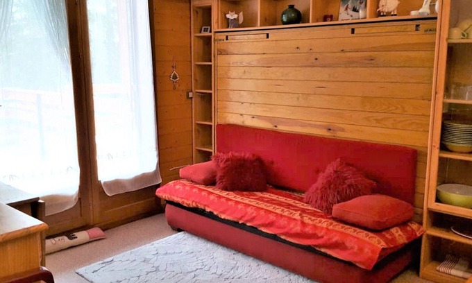 La Joue du Loup Apartamento | Estudio con Terraza para 4 Personas, Cerca de Pistas y Comercios