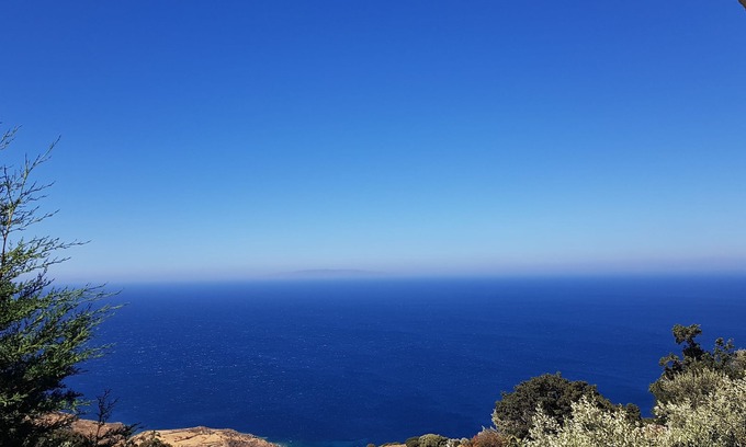 Kato Aprovatou Casa | Cozy studio with breathtaking sea view