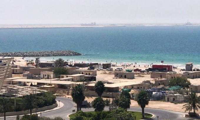 Al Khan Apartamento | Condominio encantador con vista al mar en la laguna Al Khan
