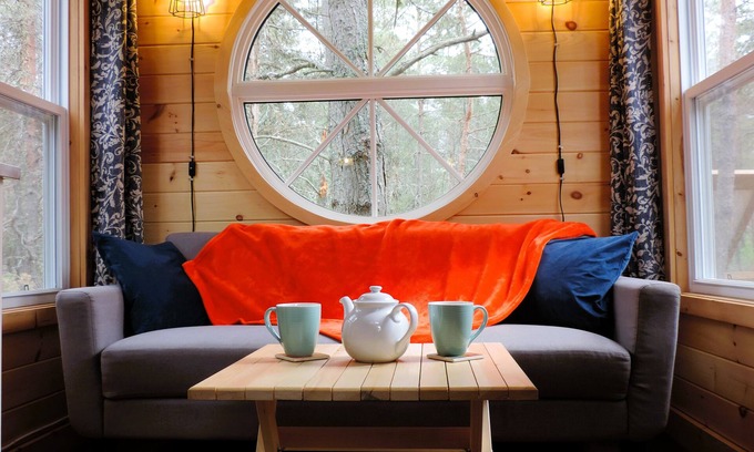 Joly Cabina | Glamping for 2 at Tiny Cabin * Nature Shower *Wi-Fi* Near Kayak /ATV/Lake Tours