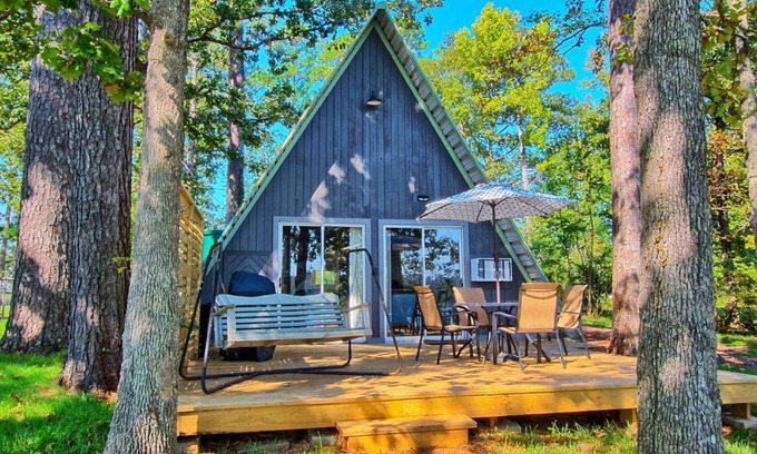 South Toledo Bend Casa | Cozy Toledo Bend A-Frame with Waterfront Views!