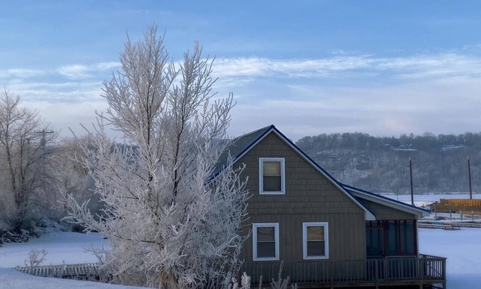 Sabula Alquiler De Eote | Cozy Warm Winter "Nantucket" Cottage Getaway