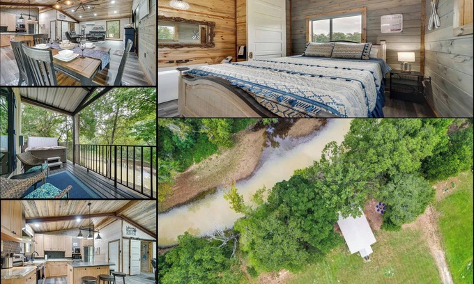 Golden Cabina | Cozy *water front cabin* for 4 w/ kayaks, fire pit