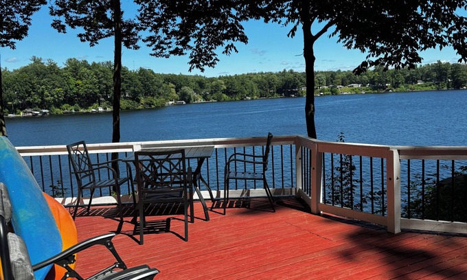 Newaygo Cabaña | Cozy Waterfront Cottage - 2 private docks, kayaks, pedal boat, grill & firepit!