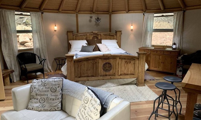 Weed Cabina | Cozy Yurt in the Woods for a Romantic Off-Grid Escape near Weed, California