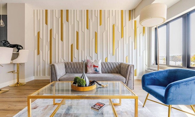 Bayonne Apartamento | Creator's Den - 10 Mins NYC/ EWR @ The Helix Luxury Apartments