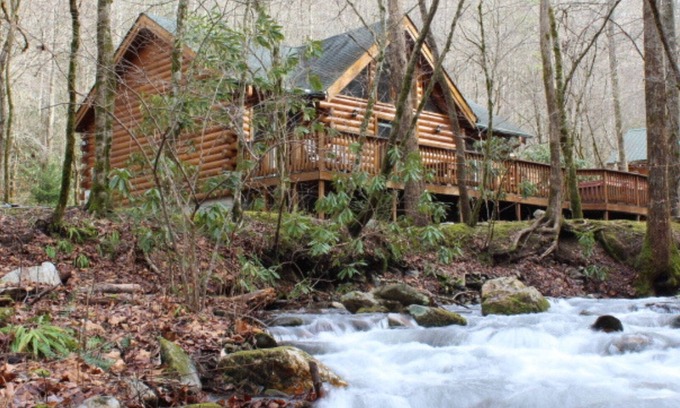 Andrews Cabina | Creek Front Mountain Cabin con Jacuzzi.