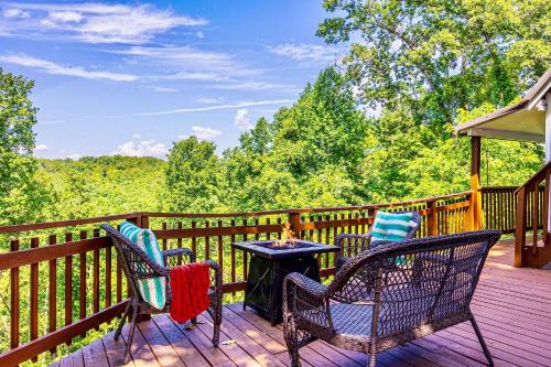 Sevierville Casa | Creek, King Beds, Wow Views, Private, New, Patio, Spa, Close to Town
