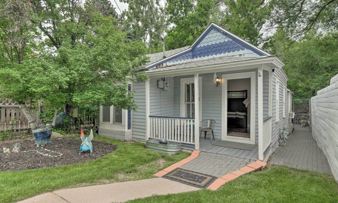 Manitou Springs Historic District Casa | Creekside Home w/ Patio, Walk to Manitou Incline!