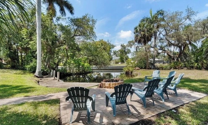 Bonita Springs Casa | Creekside home with pool and lanai close to downtown Bonita Springs!