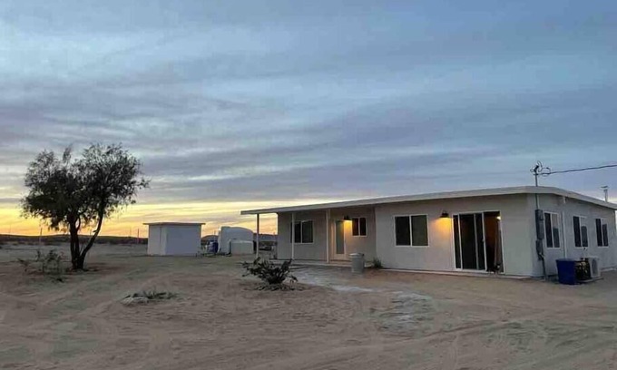 Wonder Valley Casa | Creosote House with Private Marble Hot Springs