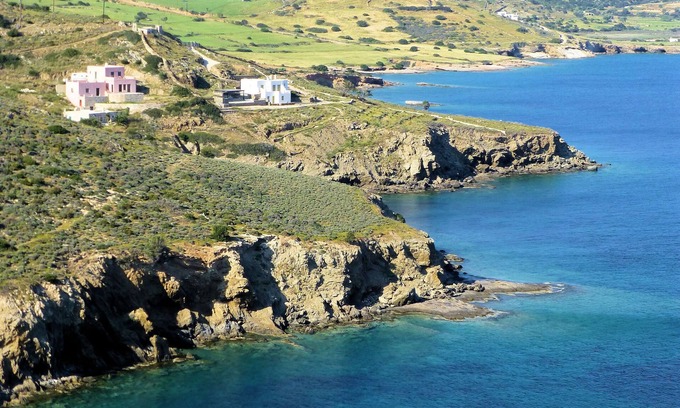 Naxos Apartamento | Borde Naxos Villa playa Mier a tus pies. Direkt am Strand