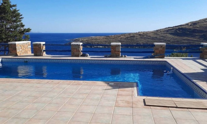 Kithnos Casa | Cycladic House with a Pool. Exceptional views and 2min walk from the beach.