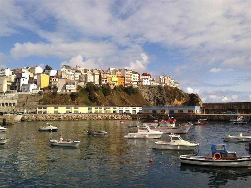 Malpica de Bergantinos Apartamento | Dachwohnung mit Terasse und Meerblick unweit des Strandes