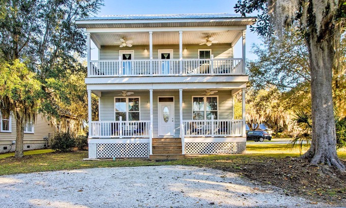 Darien Cabaña | Darien Saltmarsh Cottage w/ Screened Porch!